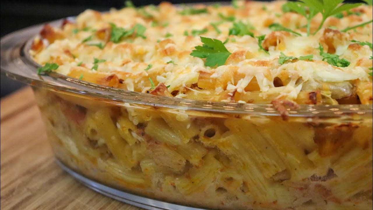Macarr&atilde;o com Atum Gratinado no Forno
