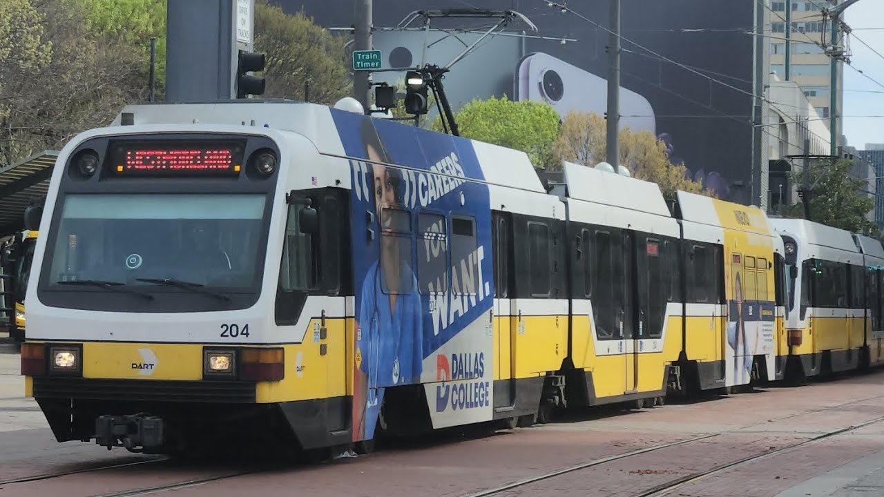 Riding DART 169 to West End & DART 248 to Cityplace/ Uptown, New LEDs 204 & 155 | Railfanning DART