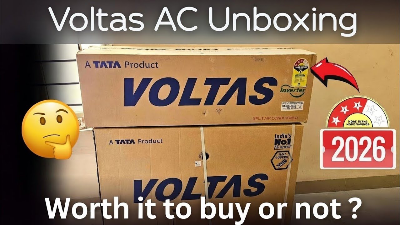 Voltas new ac unboxing and review #voltasac #trending #viral #unboxing #review 