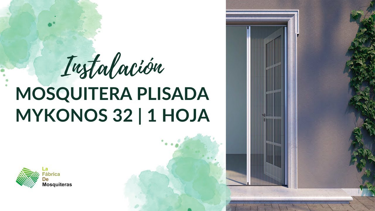 Instalación Mosquitera Plisada Mykonos 32 | La Fábrica de Mosquiteras