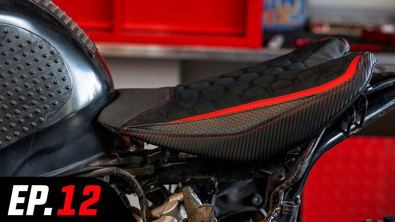 HONDA CBR/VFR800 HYBRID BUILD - LuiMoto Seat Cover and Gold Gel Kit Install