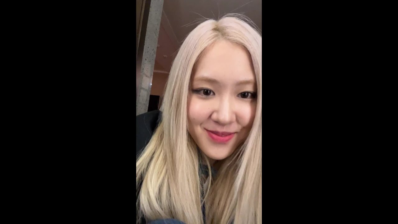 220213 블랙핑크 로제 인스타 라이브 BLACKPINK Rosé Instagram Live