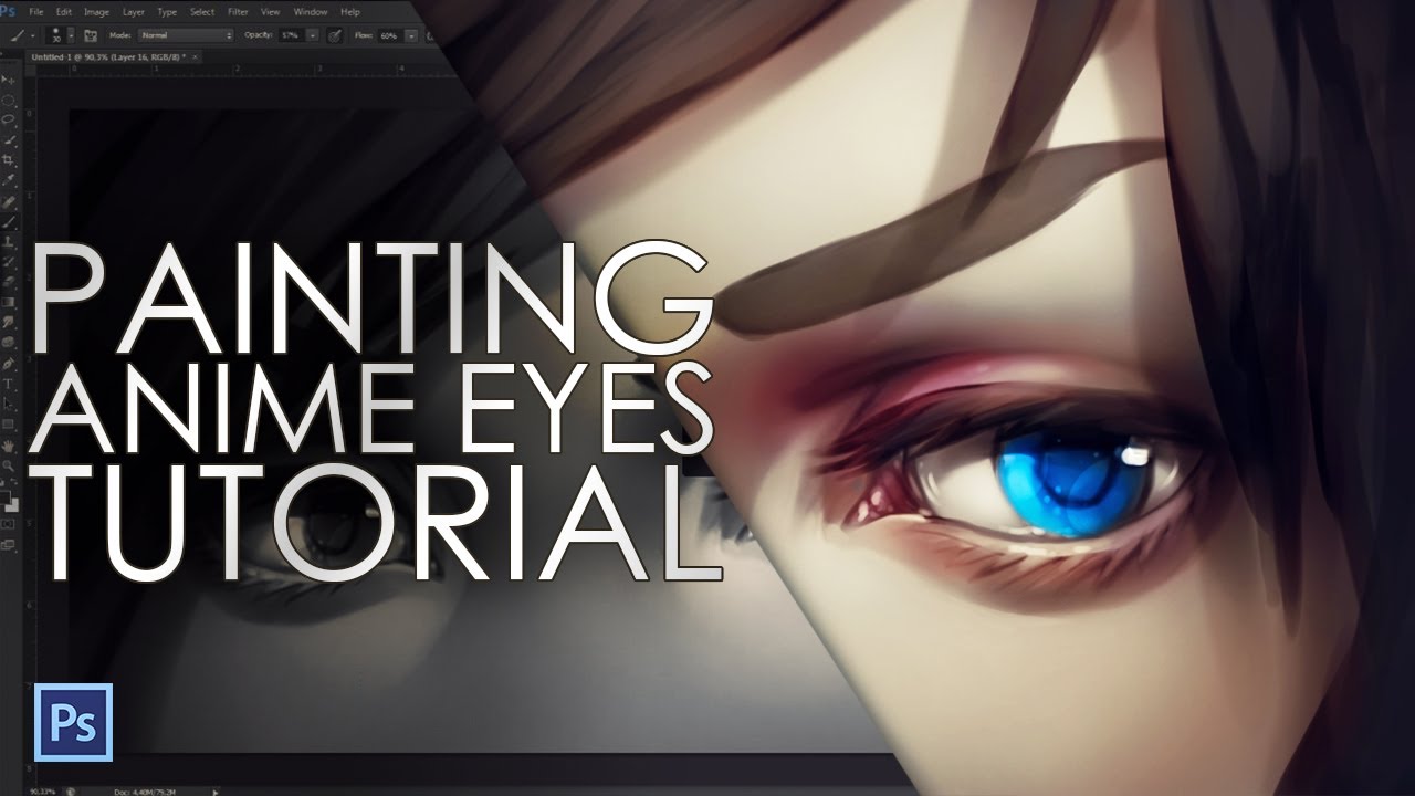 How to paint anime eyes - digital painting tutorial