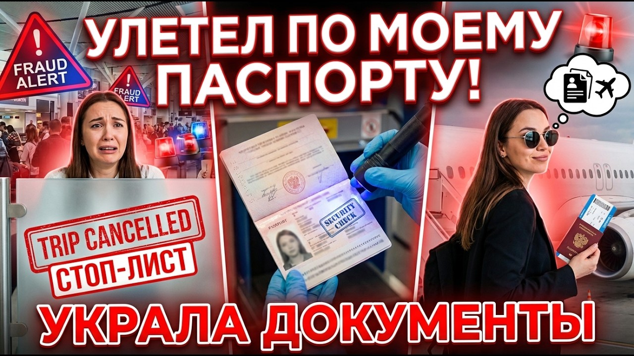 ЗОЛОВКА украла МОЙ ЗАГРАНПАСПОРТ — улетела по моим документам