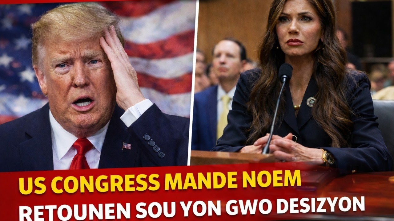 ICE AK DHS NAN SKANDAL PI RÈD, US CONGRESS MANDE NOEM OUVRI PROGRAM SA TRUMP PANIKE