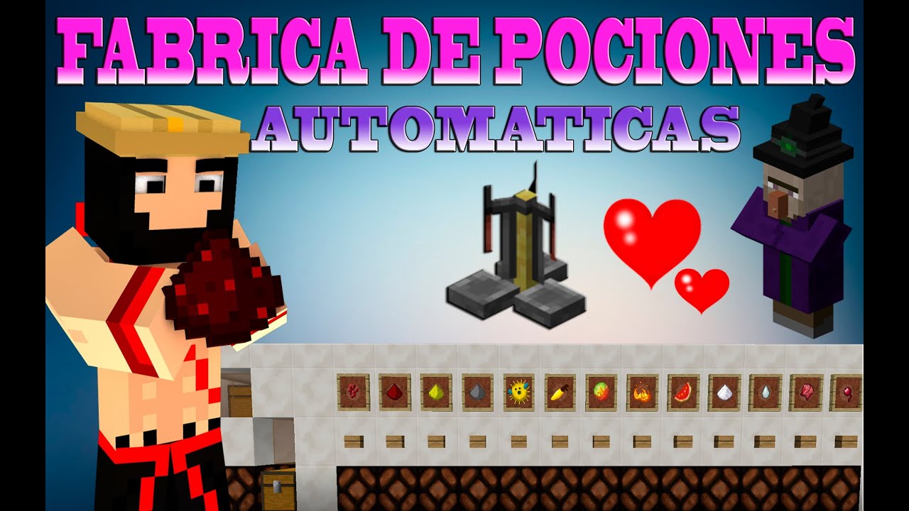 | TUTORIAL REDSTONE | FABRICA DE POCIONES AUTOMATICA