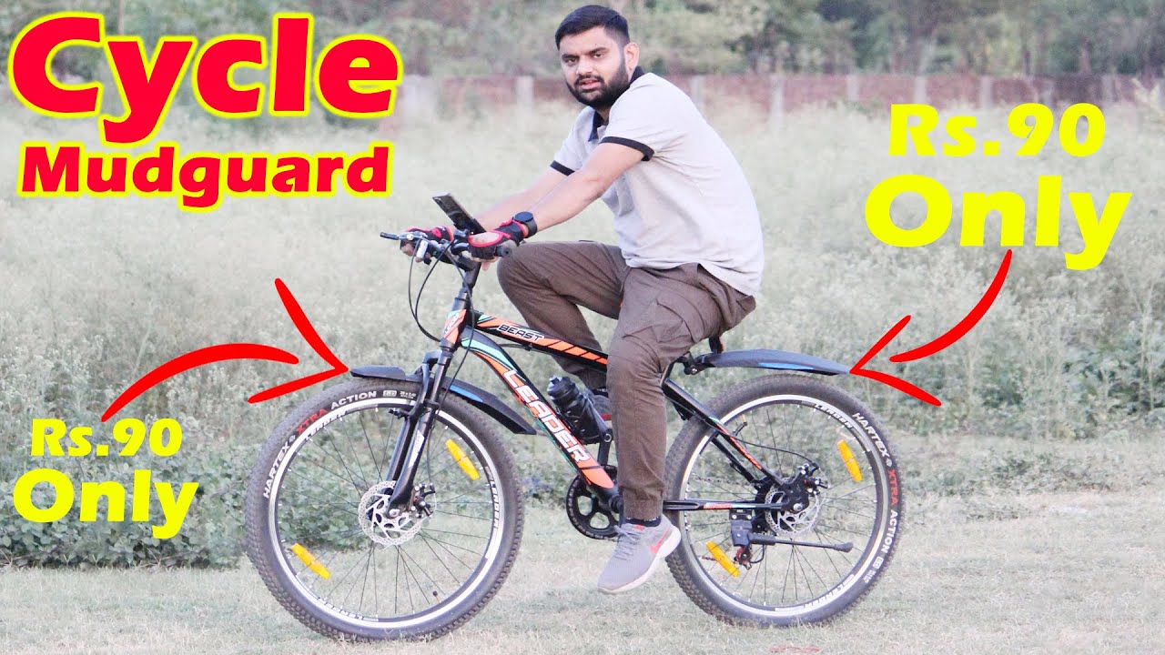 Bicycle Mudguard with Reflective Tape, Front & Rear Fender | Cycle Tyre Cover | Best Cycle Review