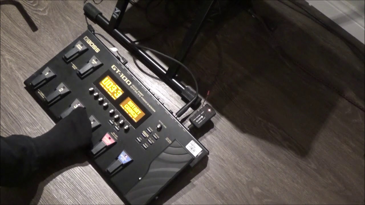 Boss GT-100 Guitar Effects Processor Demo