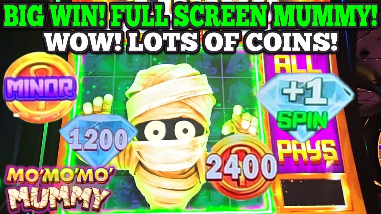 КРУПНЫЙ ВЫИГРЫШ! ПОЛНЫЙ ЭКРАН В MO MO MO MUMMY И ВЫИГРЫШ В FRANKENSTEIN | Игровые автоматы Лас-Ве...