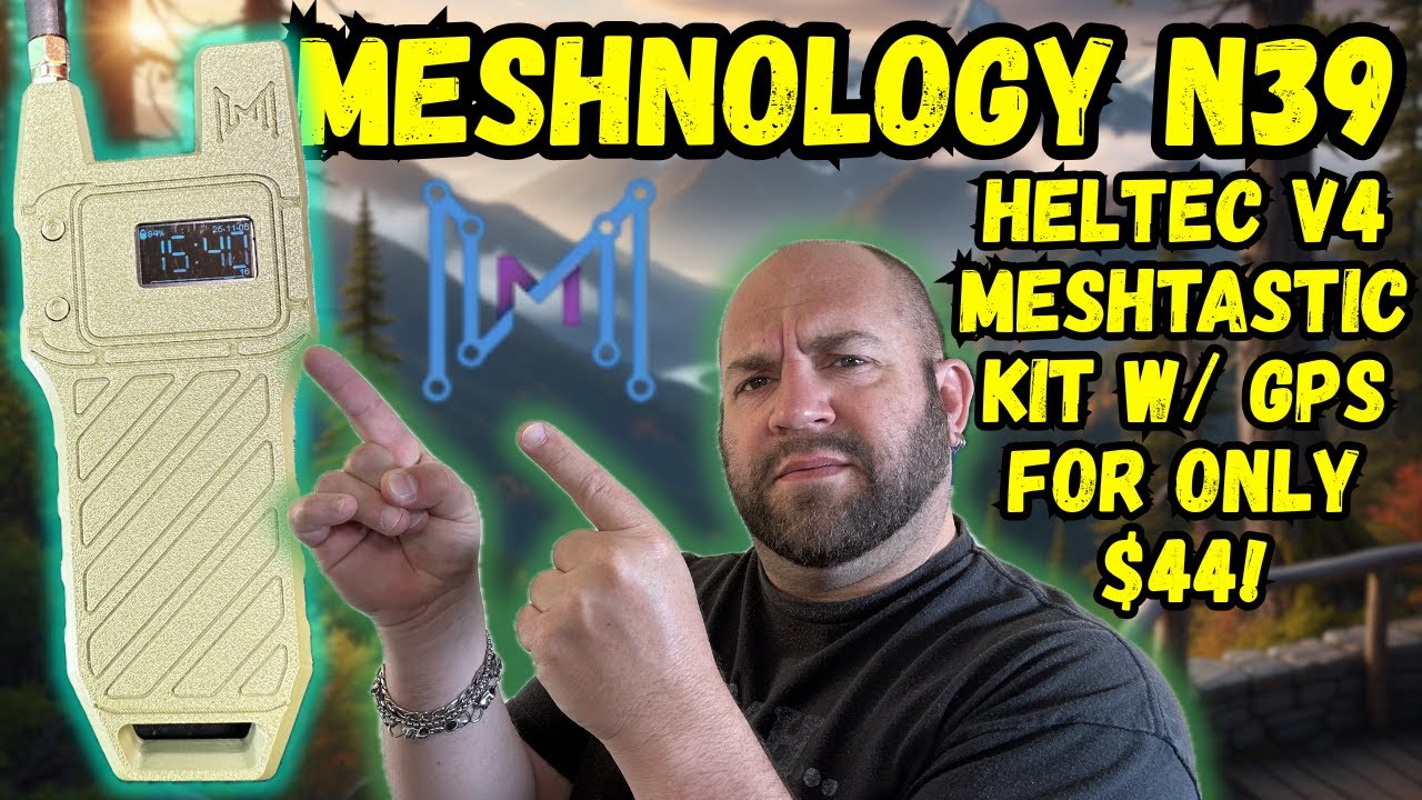 Meshnology N39 V4 Meshtastic Node с GPS всего за 44 доллара!
