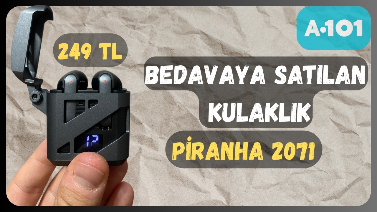 A-101'de Bedavaya Satılan Gaming TWS Kulaklık | Piranha 2071 Gaming Earphone