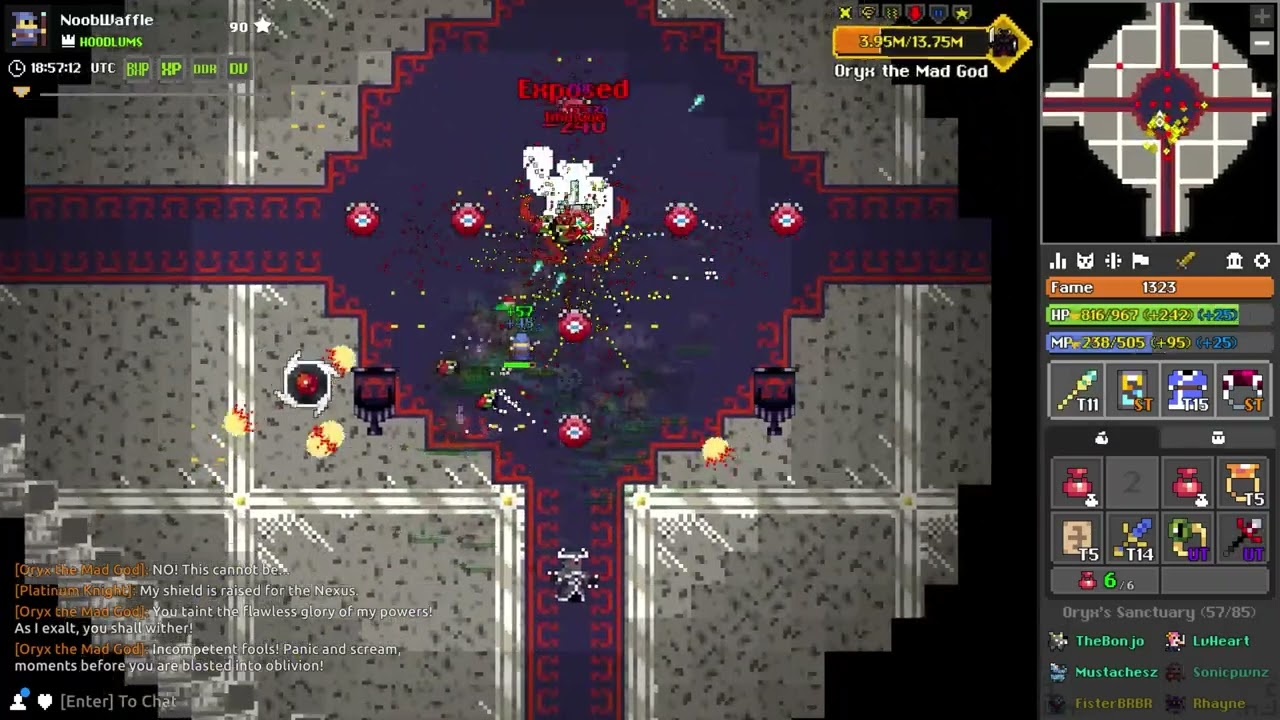 (rotmg) Suicide Wizard Beats O3 -- 216k dpm