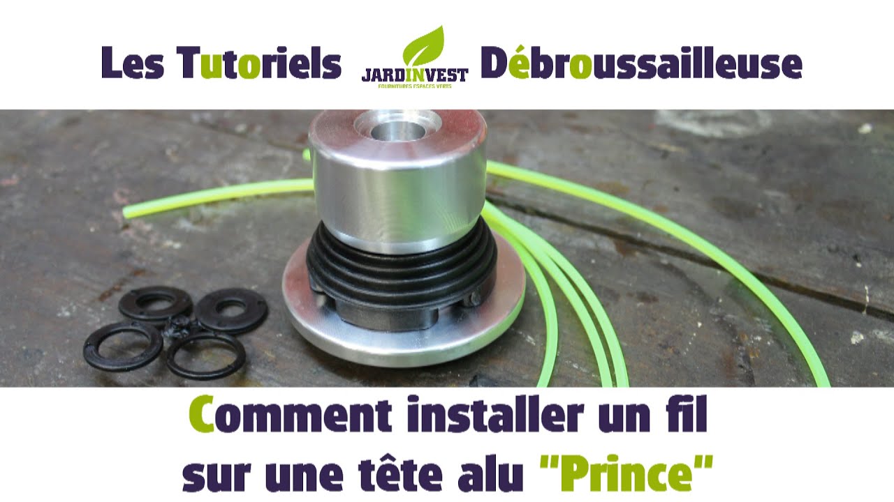 [Tutoriel Débroussailleuse n°5] : Comment installer les brins de fil nylon sur une tête alu 