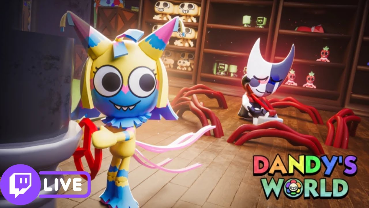 Rediffusion de stream : aprem Dandy's world🌈avec Maé👑 !! (sur roblox ✨)