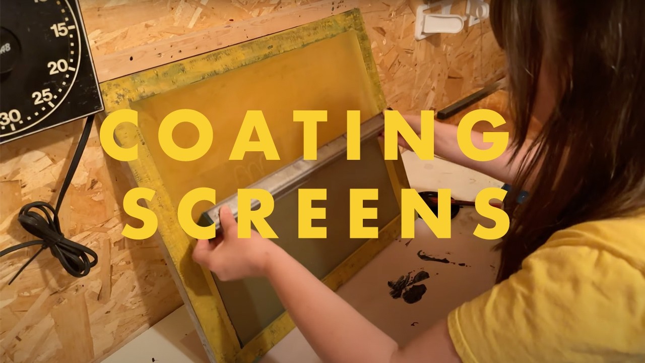 Coating Silkscreens with Photo Emulsion | Art Printmaking Vlog