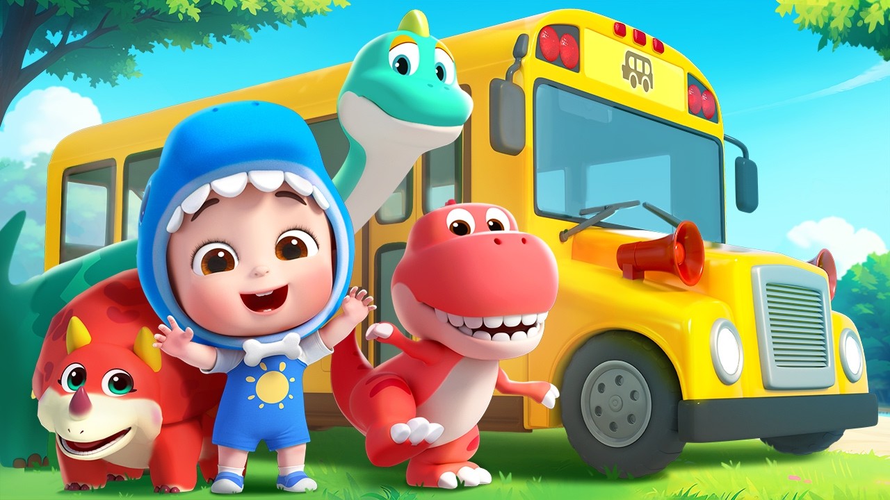 🔴EN VIVO: Las Ruedas del Bus (Versión Dinosaurio) | LiaChaCha en Español - Canciones Infantiles