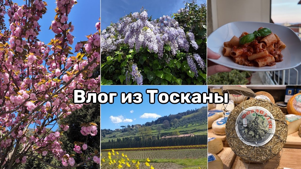 Тоскана в Апреле. Апельсиновый Сад. Паста Болоньезе. Сыр и Вино