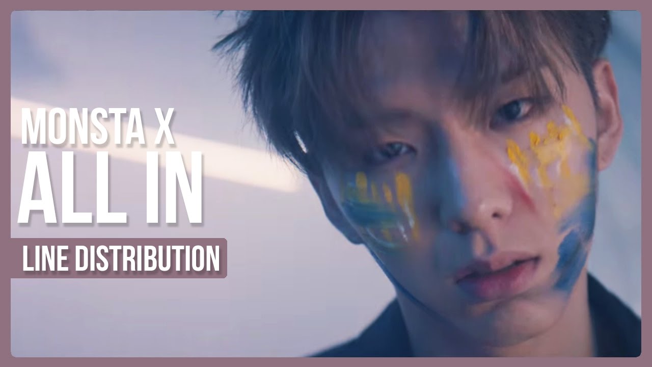 Monsta X - All In Line Distribution (Color Coded)