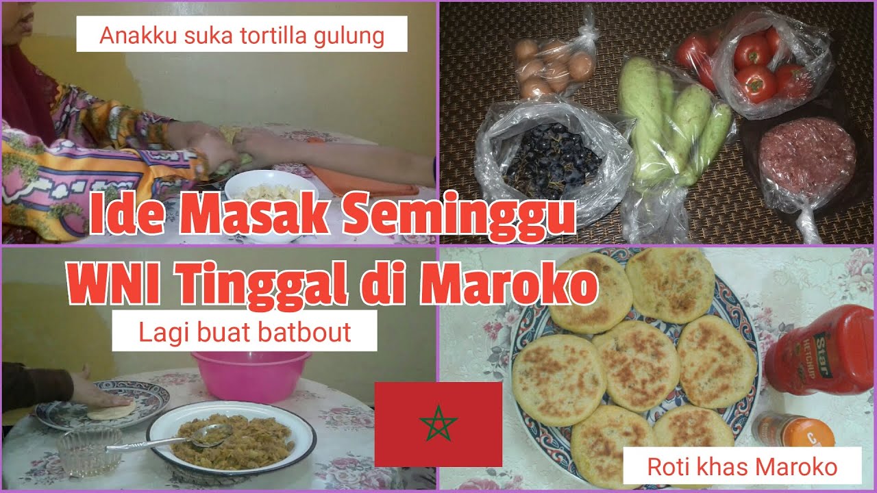 Ide Masak Makan Siang Seminggu | Belanja Mingguan | WNI Tinggal di Maroko