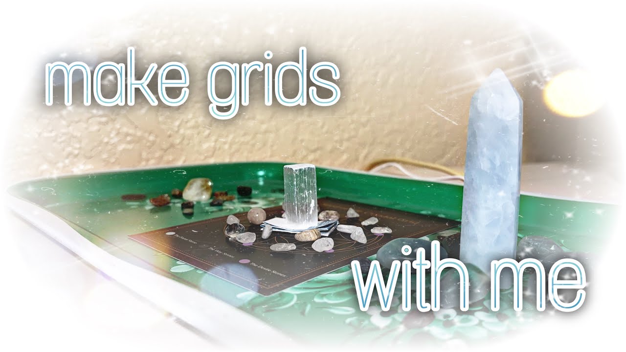 ASMR whisper 💠 make crystal grids with me!