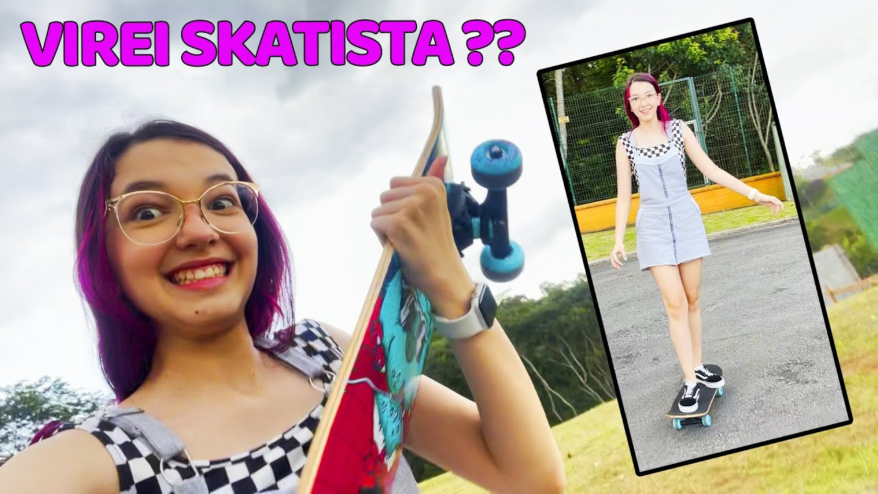 APRENDENDO a ANDAR de SKATE nas MINHAS FÉRIAS !! SERÁ que DEU RUIM ? | Luluca