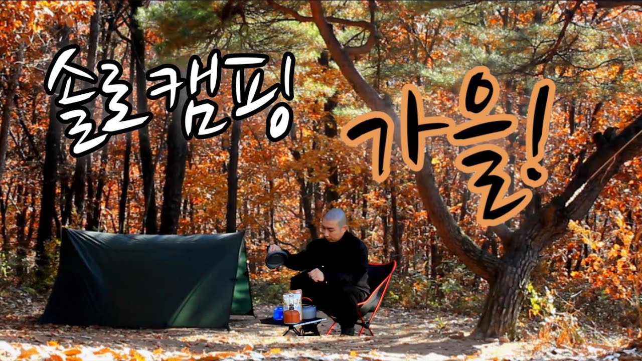 디디타프로 쉘터 만들어 가을 백패킹(솔로캠핑)
