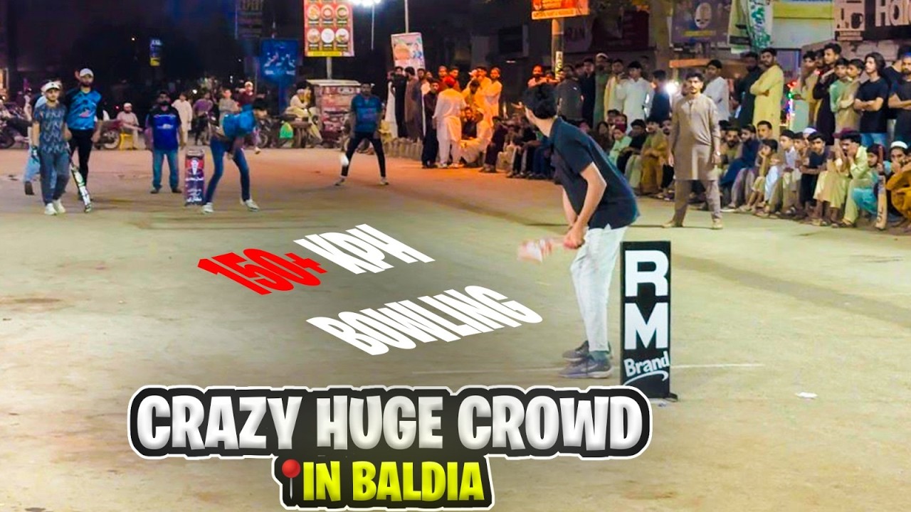Street Cricket Main Itna Crazy Crowd aur Ismail ki 145+ Dangerous Bowling Speed