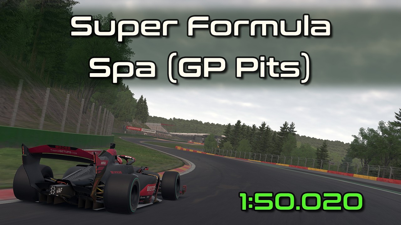 iRacing SF23 Super Formula Spa Hotlap 1:50.020 - 2026 Season 1