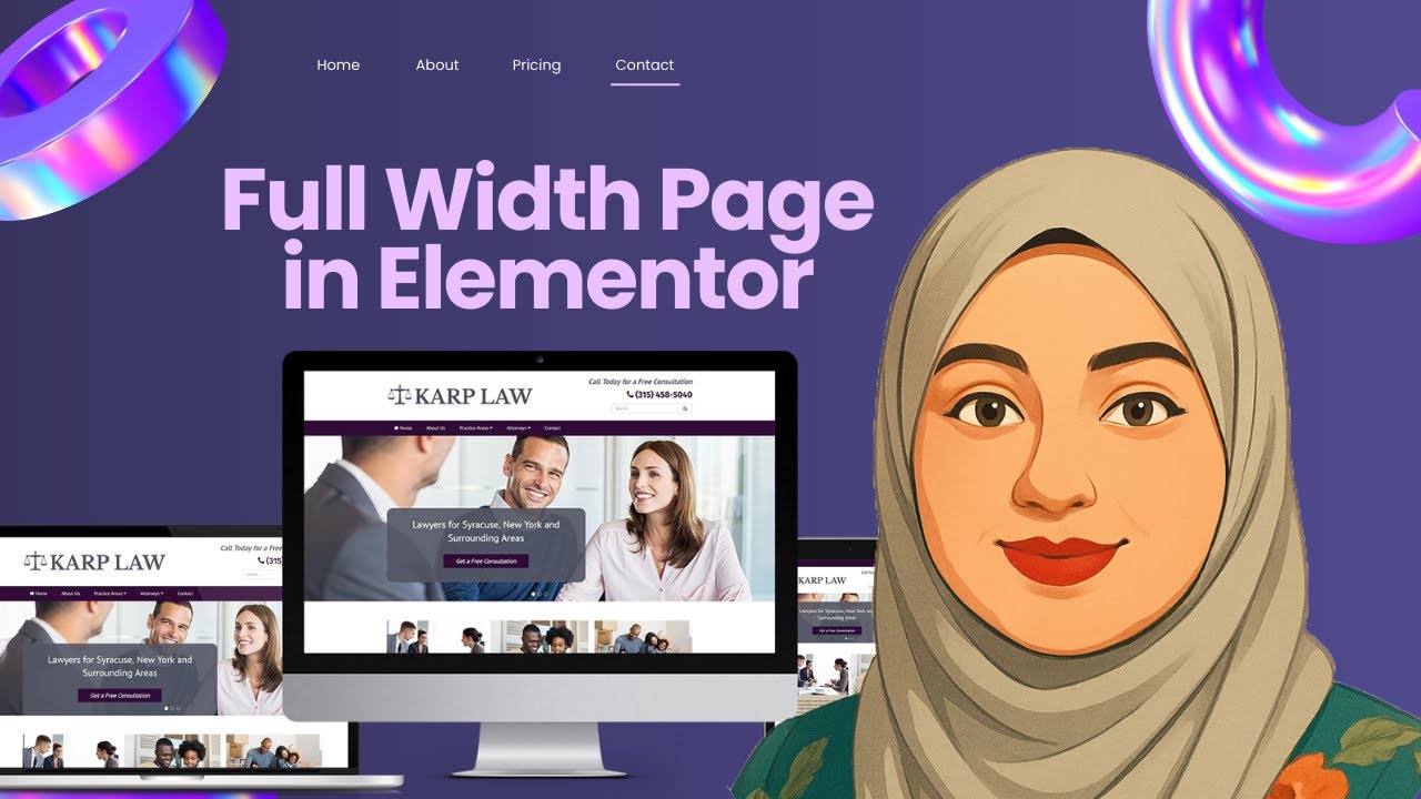 Create Full Width Page in Elementor | Create A Full Width Page On WordPress #elementor