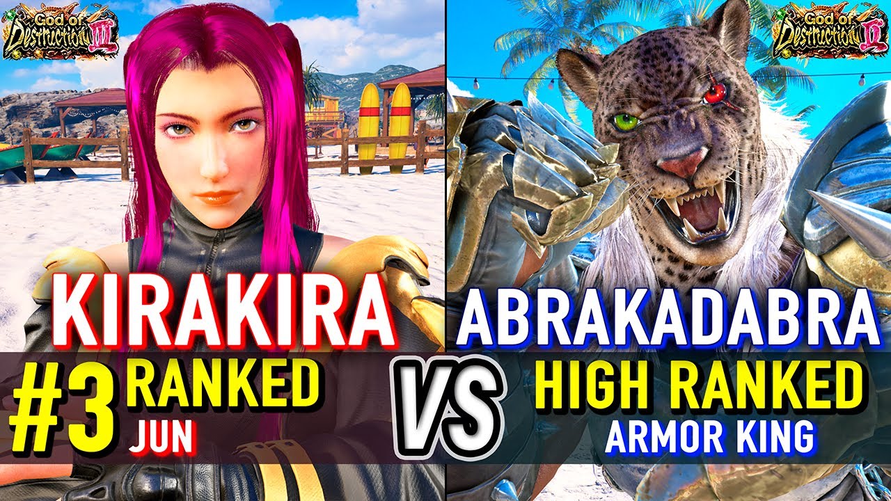 T8 🔥 KIRAKIRA (#3 Ranked Jun) vs ABRAKADABRA (Armor King) 🔥 Tekken 8 High Level Gameplay