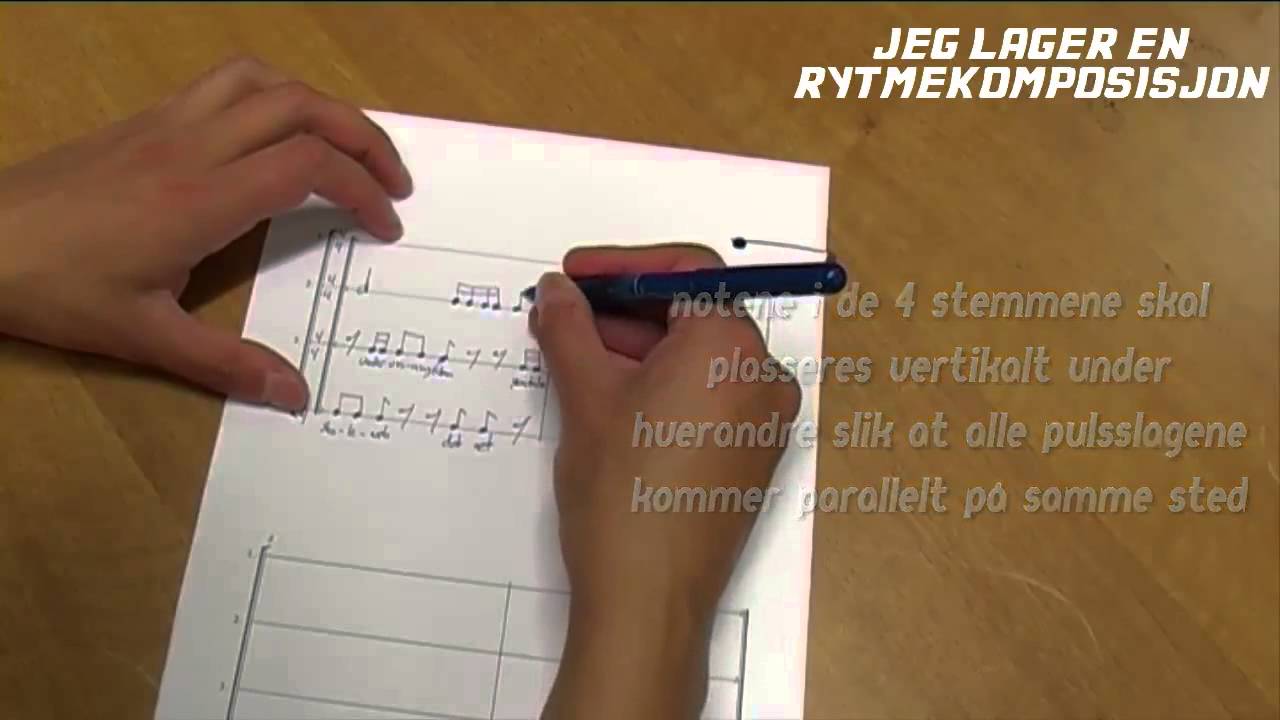 Musikk: Rytmelære - Jeg lager en rytmekomposisjon