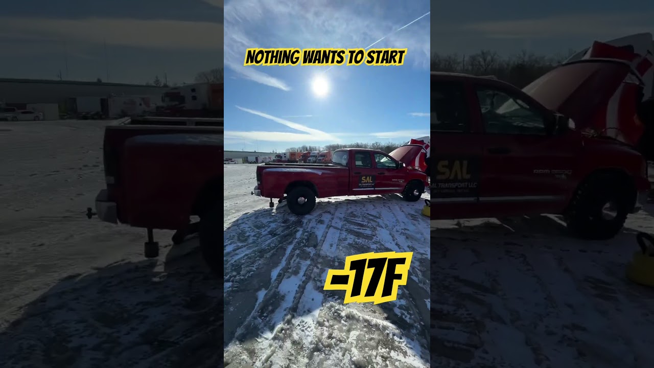 Danas sranje živo. #emkura #kamionking #coldstart #dodge #freightliner #peterbilt #volvo #winter