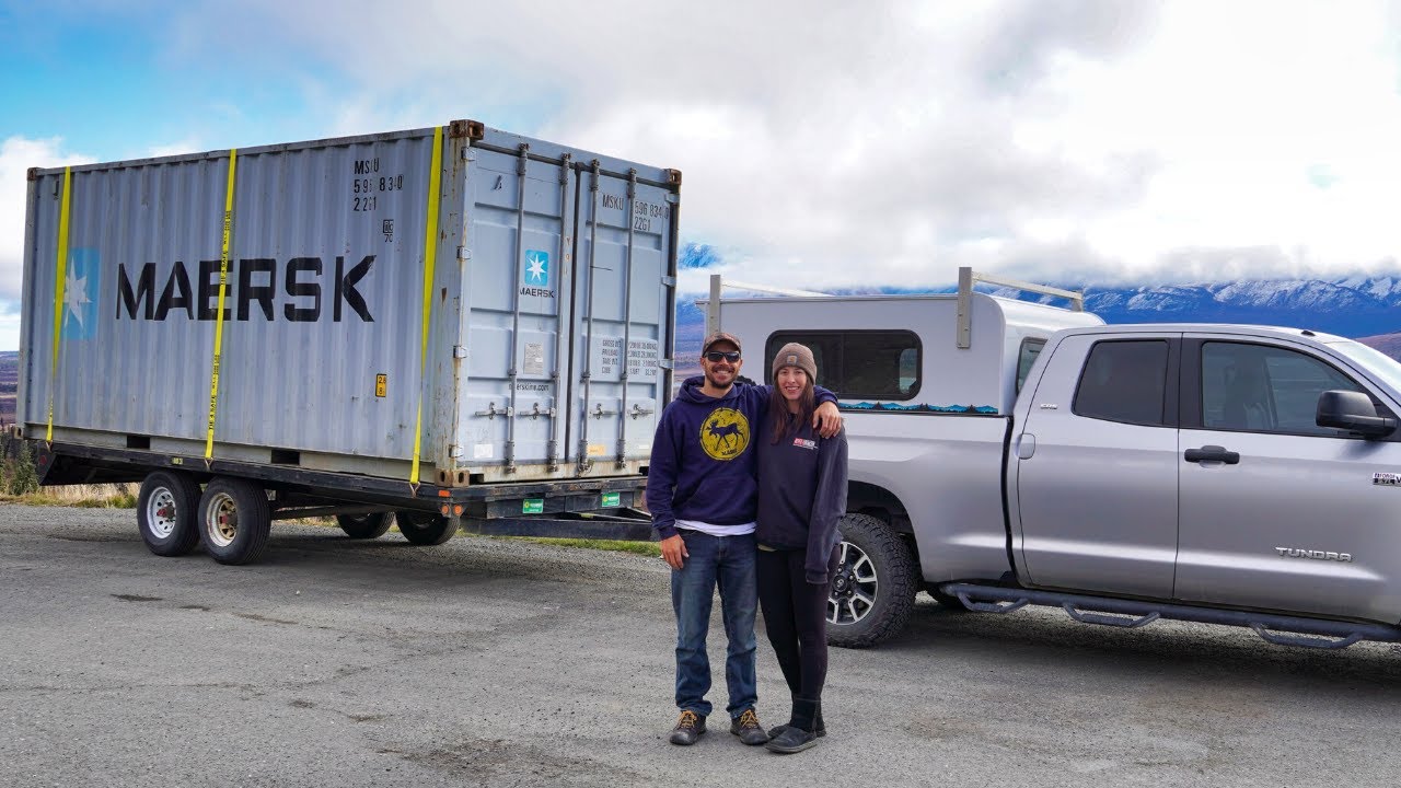 Transporting a Conex to Our New Property + Cabin Tour
