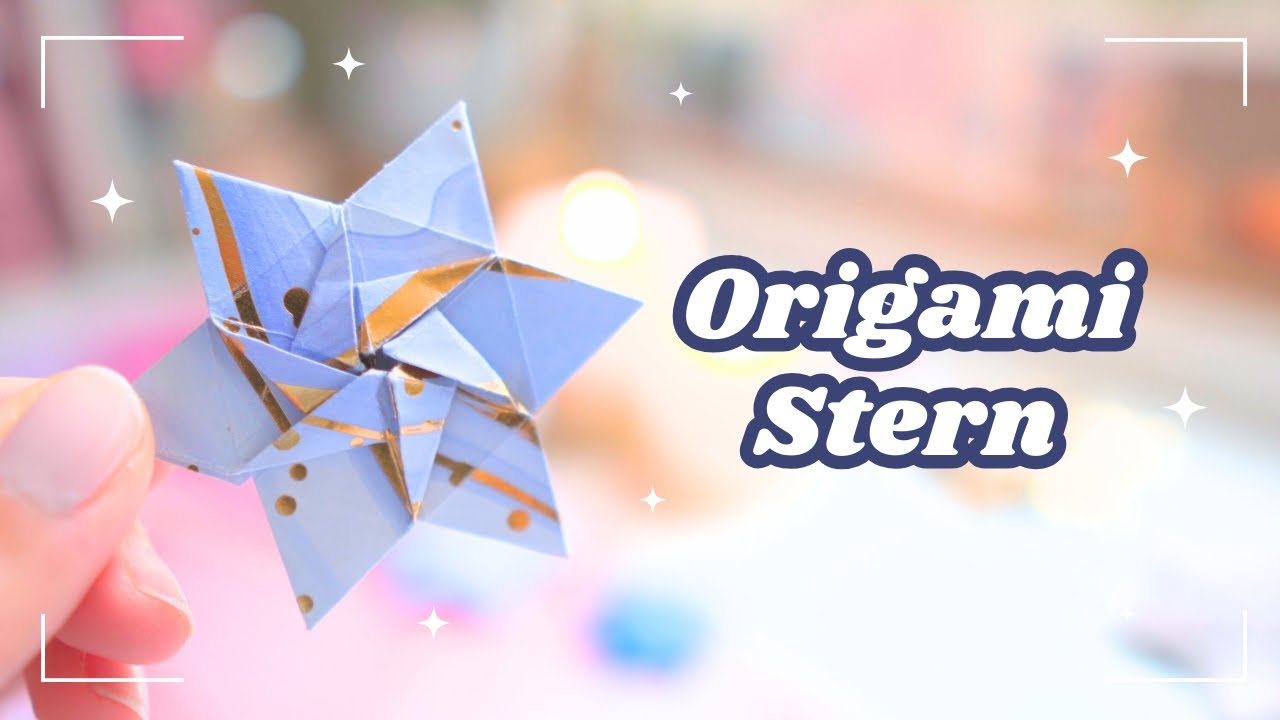 Origami Weihnachtsstern – DIY Anleitung für einen 6-zackigen Papierstern