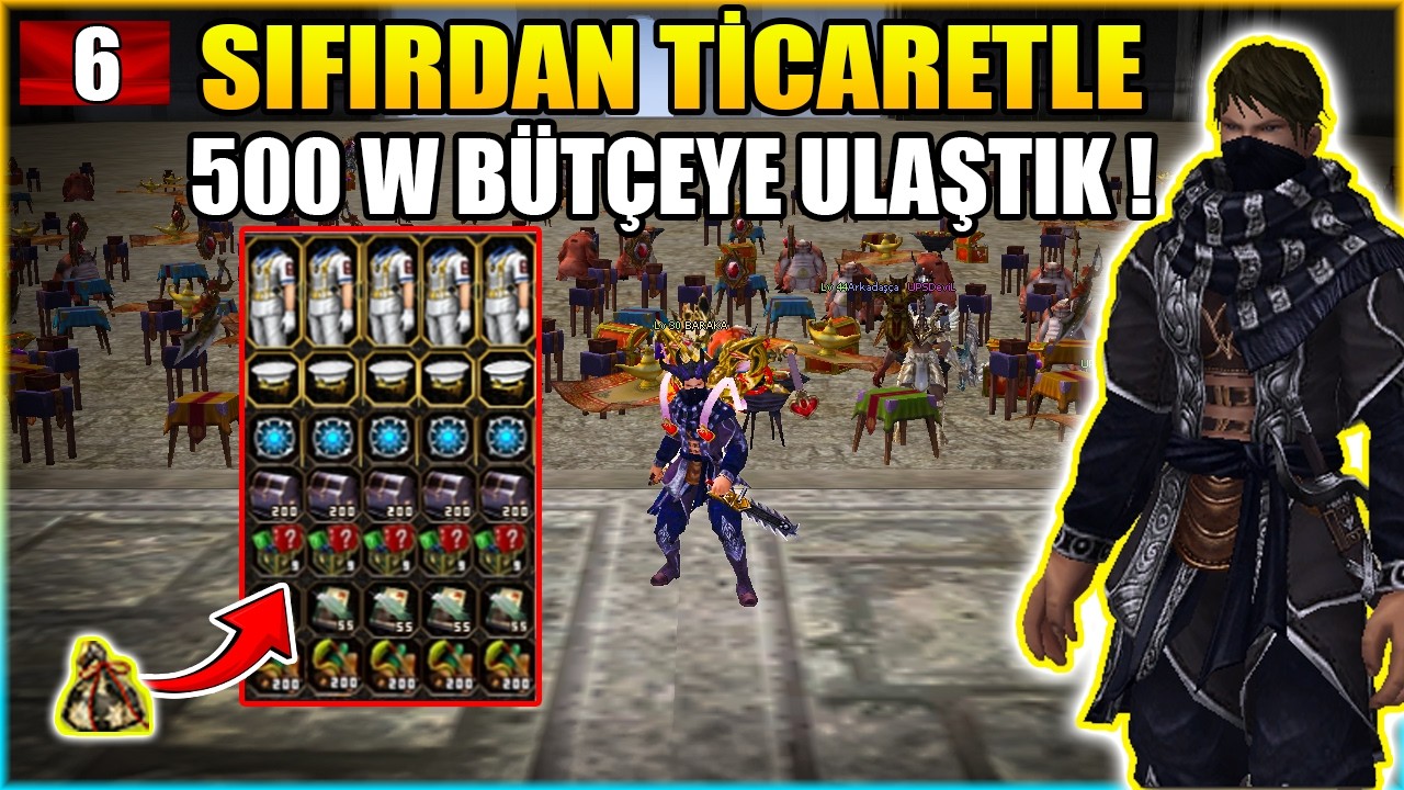 SIFIRDAN TİCARETLE 500W B&Uuml;T&Ccedil;EYE ULAŞTIK ! | Ticaret Serisi #6 l Metin2 Lucifer