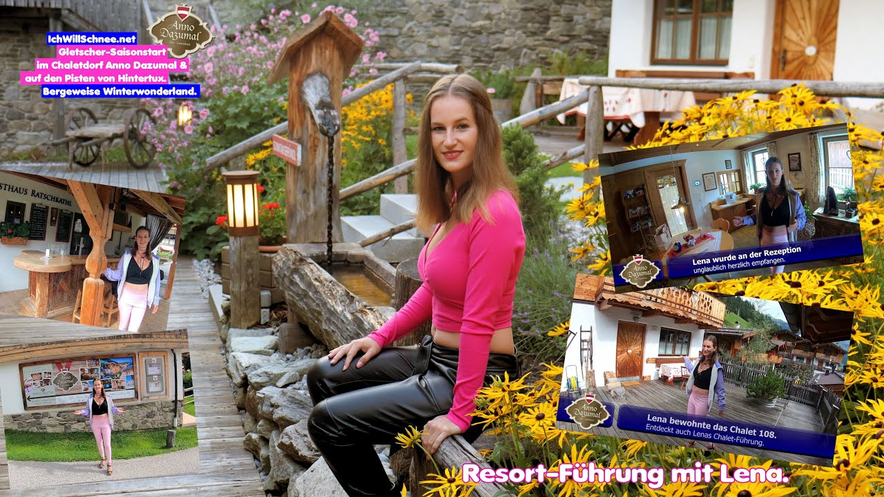 Hereinspaziert: Resort-Führung durch das Chaletdorf Anno Dazumal in Lanersbach mit Lena.