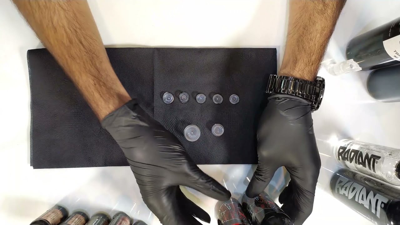 آموزش ساخت رنگ و جوهر تتو مخصوص انواع سایه های تاتو بدن