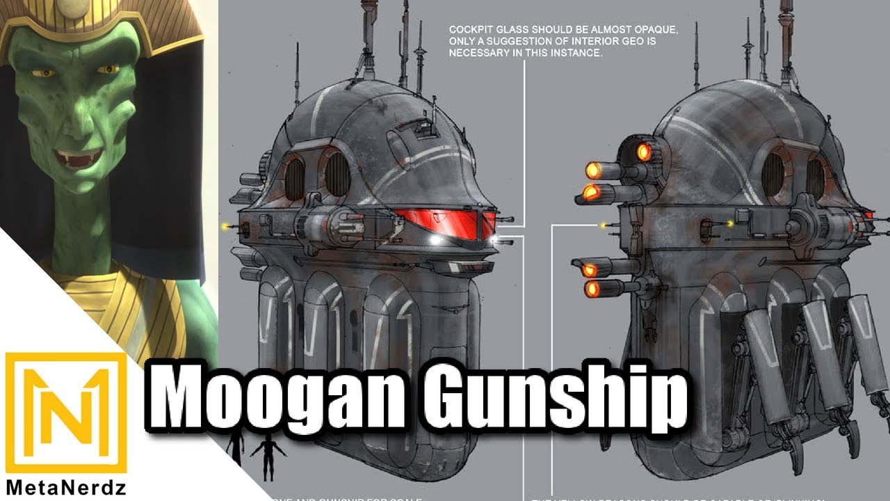 The Walking Gunship - Shekelesh-class freight gunship - Moogan gunship - Star Wars Ships Explained