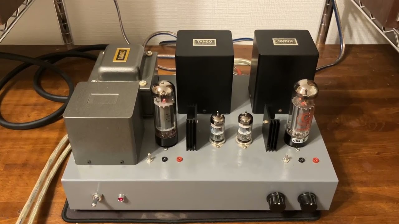 オーディオ試聴動画 自作EL34 シングルアンプ 真空管アンプ TANGO FW-20S GS-3518 EC-8-200D 使用 JBL L77