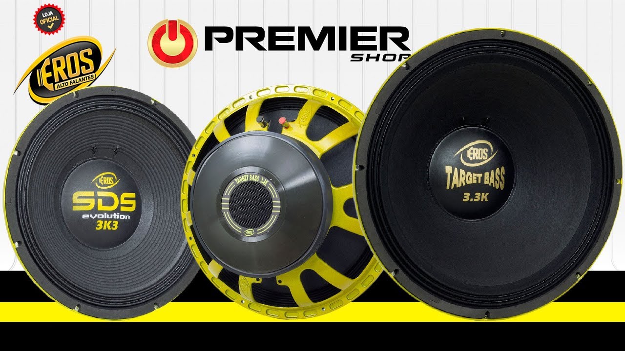Eros SDS 3k3 Evolution e Target Bass 3.3K - Linha Pro - [ Premier Shop ]