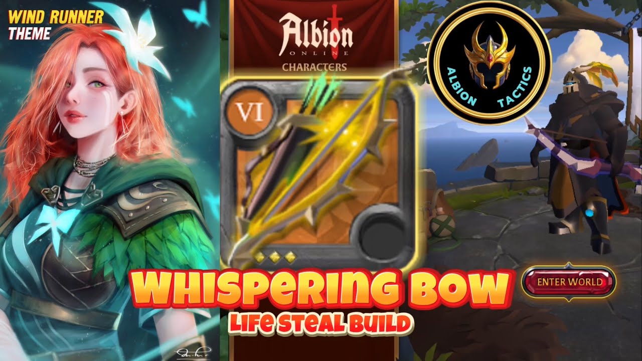 Albion Tactics Whispering Bow (Windrunner Theme) Albion Online #whisperingbow #albion