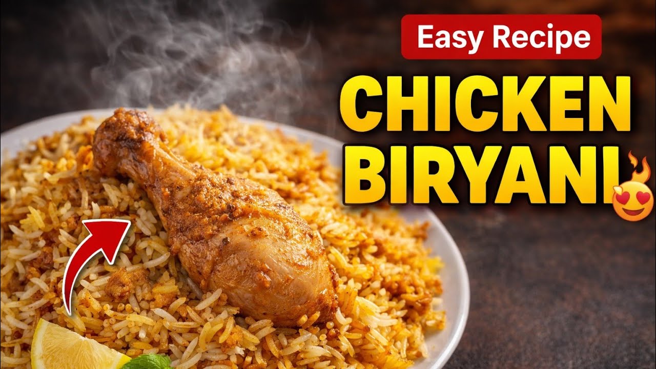 Chicken Biryani Recipe | Restaurant Style at Home 🔥 hyderabadi chicken biryani 