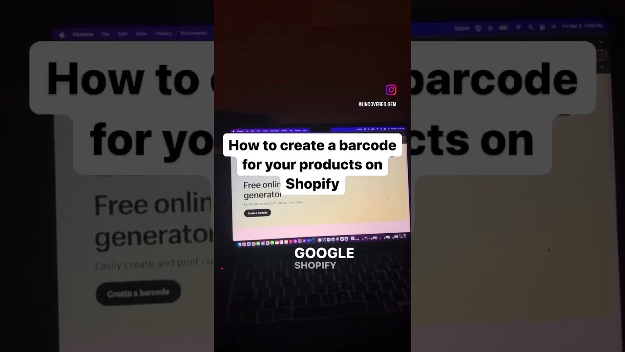 How To Create A Barcode For Your Products on Shopify