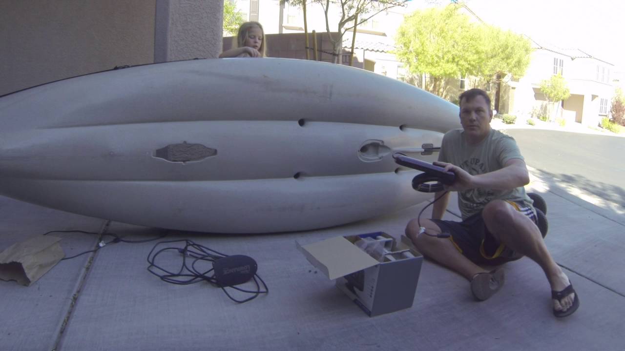 Hobie PA side-imaging sonar install