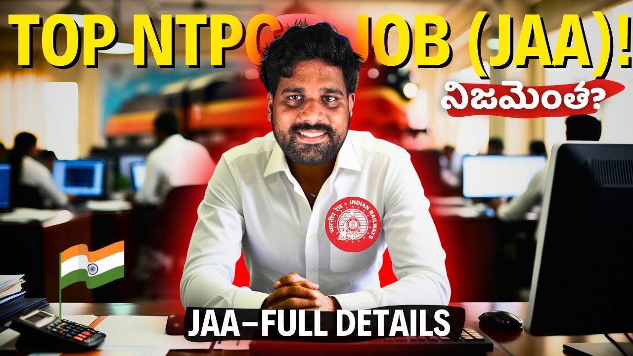 The Best Post of RRB NTPC (JAA)...BUT! Complete Job Profile 2024 TELUGU #rrbntpc EXAM TRICKS