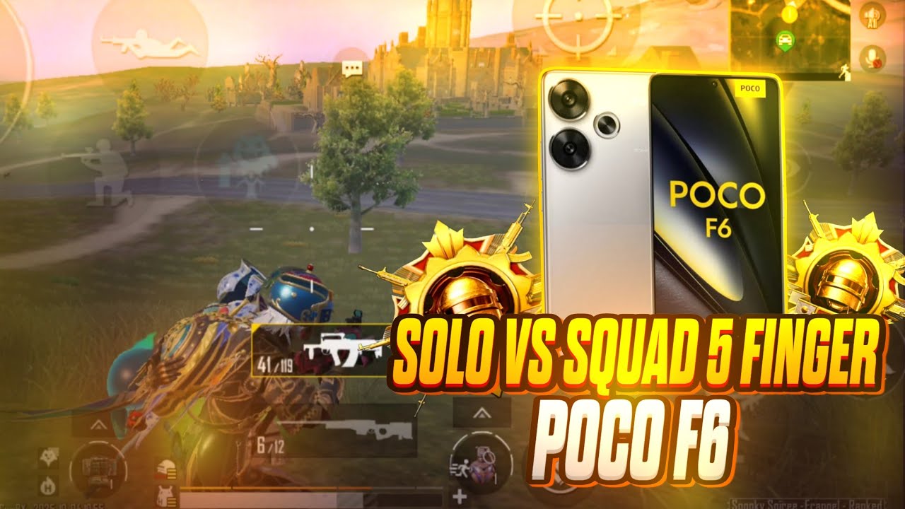 POCO F6 Test Game PUBG Mobile New Update 4.0 Super Smooth 120fps New  | Ful  lHandcam