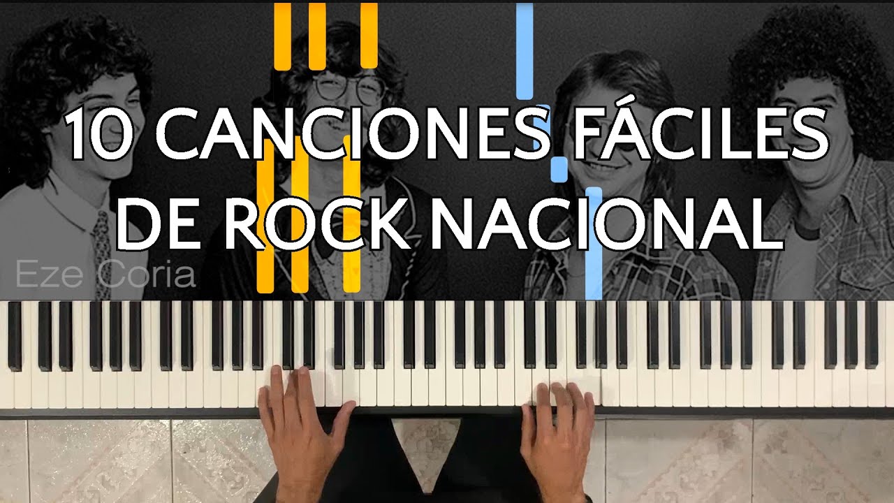 10 canciones de Rock nacional Vol.1 | Tutoriales FÁCILES para piano