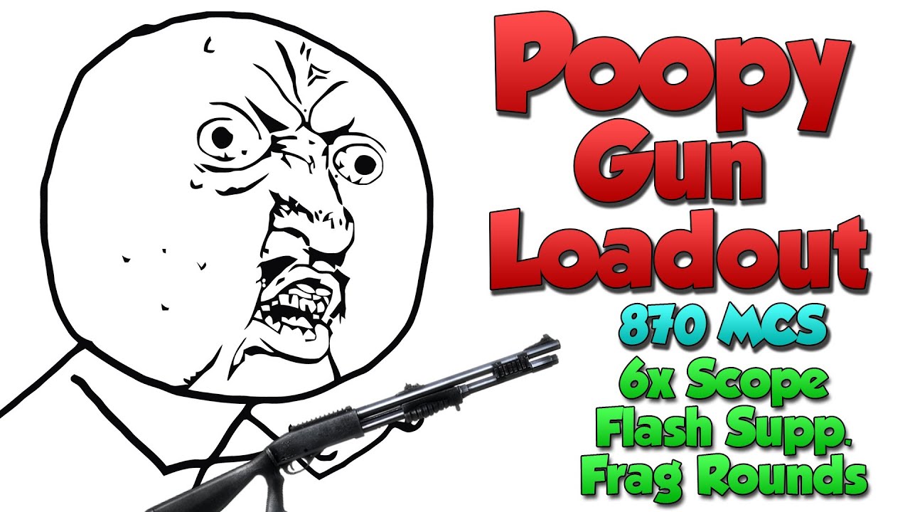 BF3: 870 Rifle Scope, Frag Rounds & Flash Suppressor (Battlefield 3 Poopy Gun Loadout)