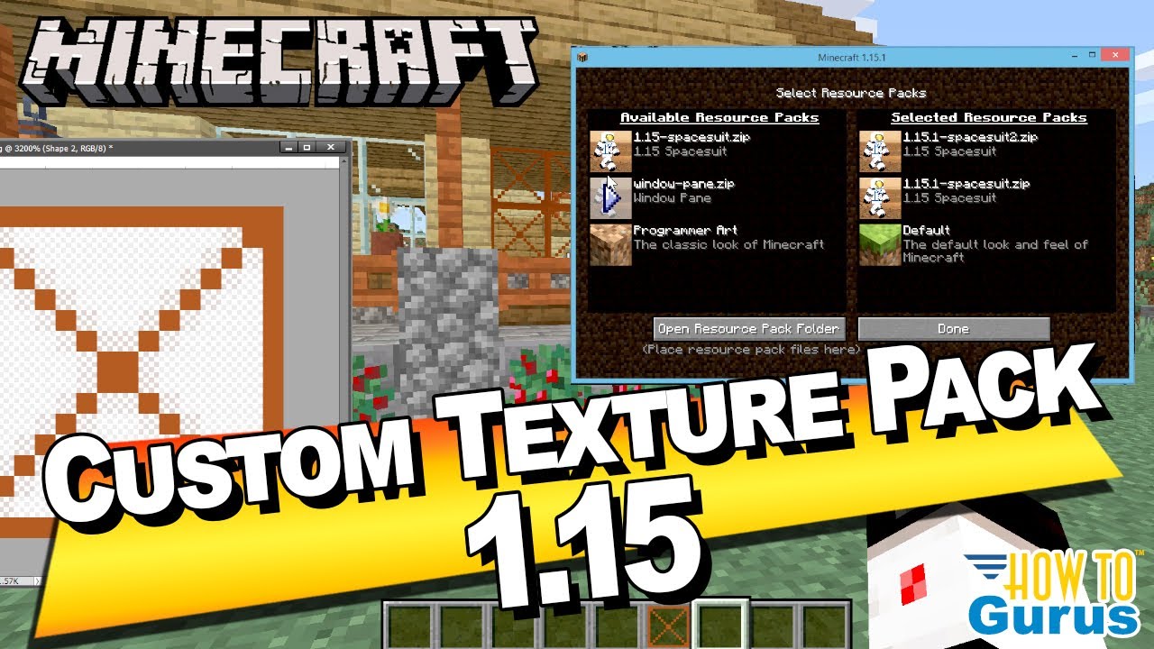 How You Can Make a Minecraft Custom Texture Pack Tutorial  - Minecraft Java Edition
