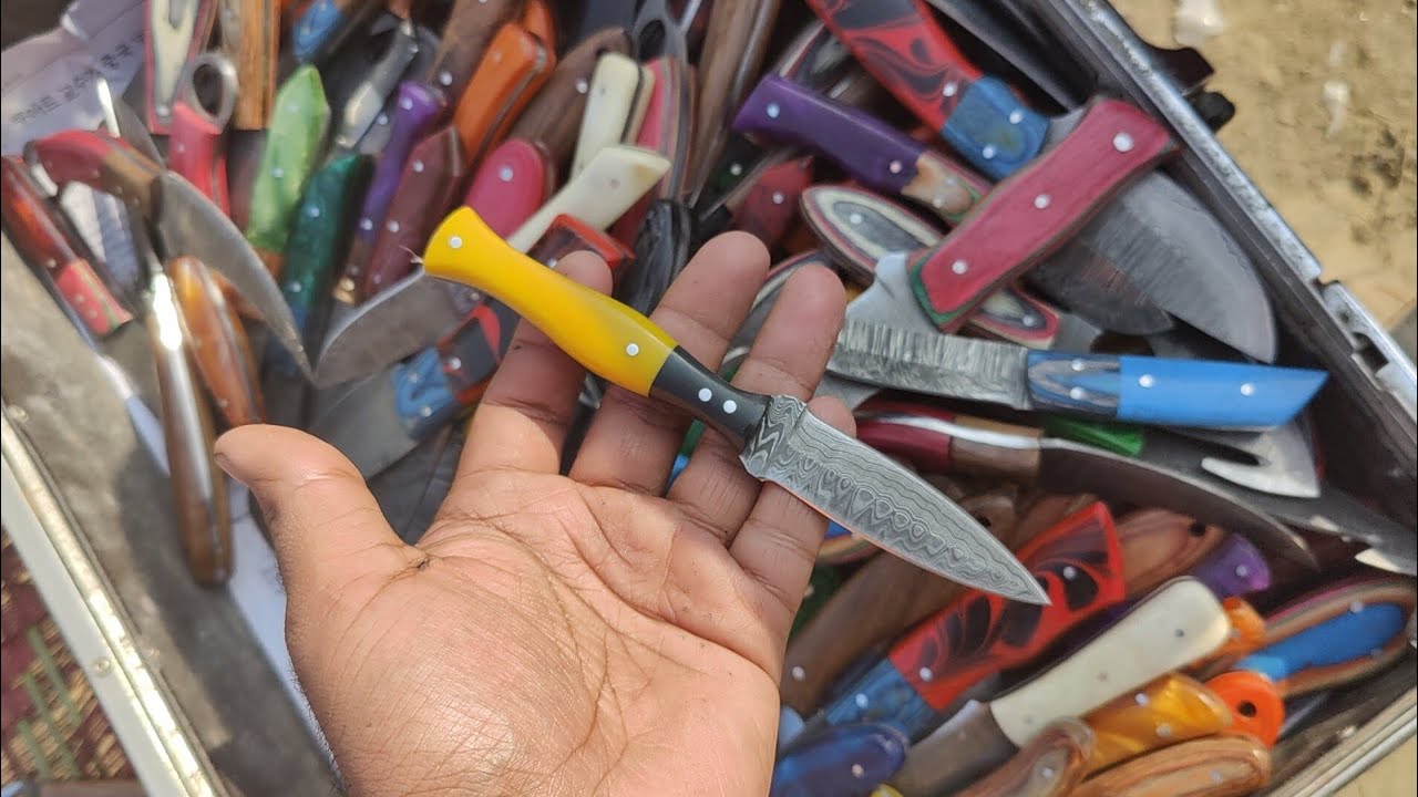 300 different knives review ..how to make Damascus knives#knifemasterindustry #viral